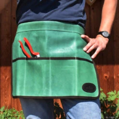 Gartenschürze Traditionell -Saemereien gartenschuerze leder gruen4