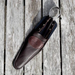 Heckenschere 'Topiary' Mit Ledergriff -Saemereien heckenschere topiary braun2