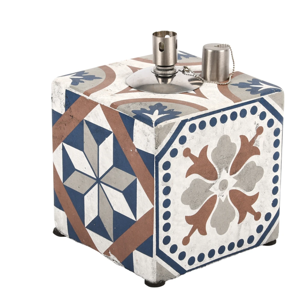 ESSCHERT DESIGN Portugiesische Kacheln Öllampe 4 ESSCHERT DESIGN Portugiesische Kacheln Öllampe – Bild 2