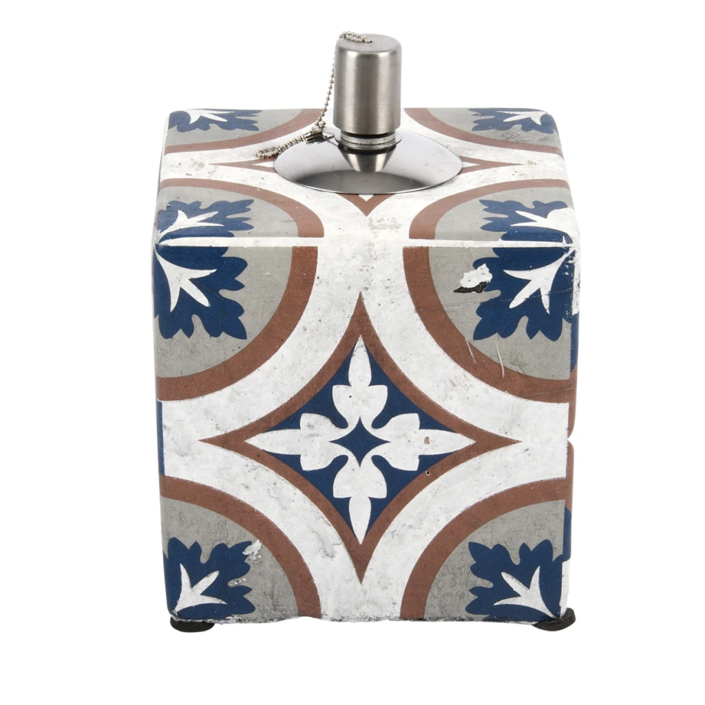 ESSCHERT DESIGN Portugiesische Kacheln Öllampe 5 ESSCHERT DESIGN Portugiesische Kacheln Öllampe – Bild 3