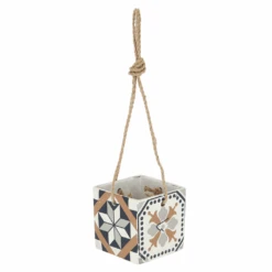 ESSCHERT DESIGN Portugiesischer Kacheln Hänge- Blumentopf -Saemereien portugiesischer kacheln haenge blumentopf4