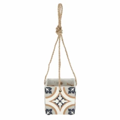 ESSCHERT DESIGN Portugiesischer Kacheln Hänge- Blumentopf -Saemereien portugiesischer kacheln haenge blumentopf9