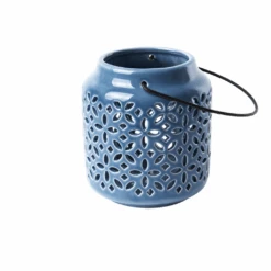 ESSCHERT DESIGN Windlichter Sortiment Von 3 Stück -Saemereien windlichter in blautoene sortiment von 3 stueck13