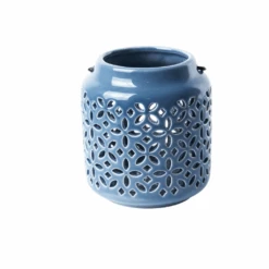 ESSCHERT DESIGN Windlichter Sortiment Von 3 Stück -Saemereien windlichter in blautoene sortiment von 3 stueck14