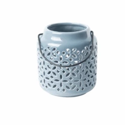 ESSCHERT DESIGN Windlichter Sortiment Von 3 Stück -Saemereien windlichter in blautoene sortiment von 3 stueck16