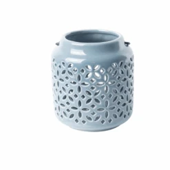 ESSCHERT DESIGN Windlichter Sortiment Von 3 Stück -Saemereien windlichter in blautoene sortiment von 3 stueck3