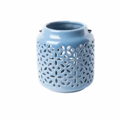 ESSCHERT DESIGN Windlichter Sortiment Von 3 Stück -Saemereien windlichter in blautoene sortiment von 3 stueck9