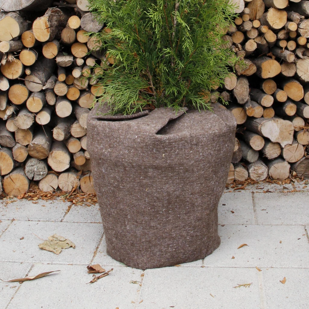 Winterschutzfilz Klein (für Töpfe Von 30-40 Cm) 4 Winterschutzfilz Klein (für Töpfe Von 30-40 Cm) – Bild 2